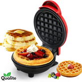 Mini Electric Waffle Maker – Non-Stick, Portable for Waffles